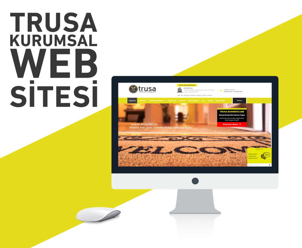 TRUSA Investment Kurumsal Web Yazılımı
