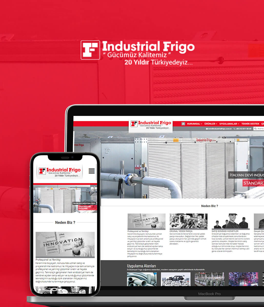 Industrial Frigo Web Tasarımı