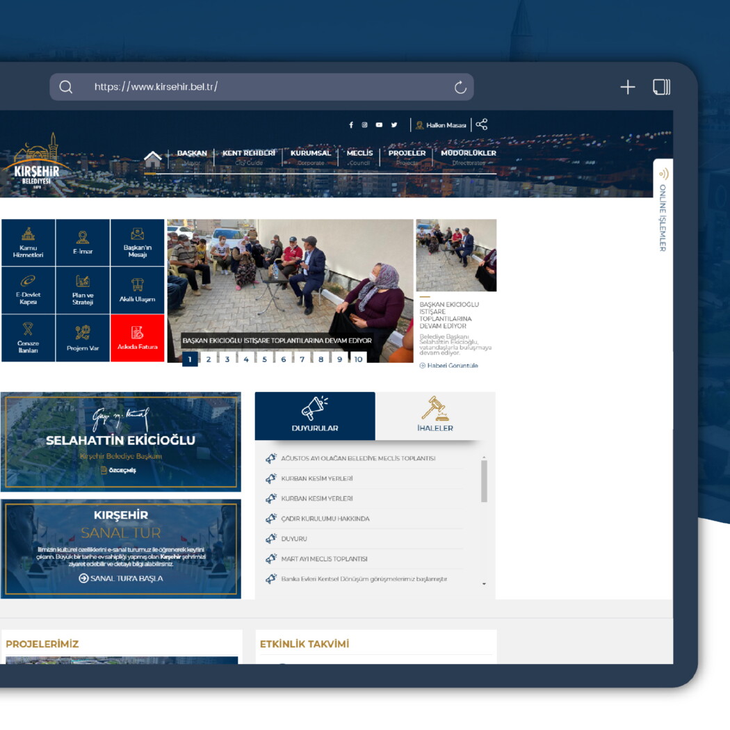 Kırşehir Belediyesi Web Tasarım